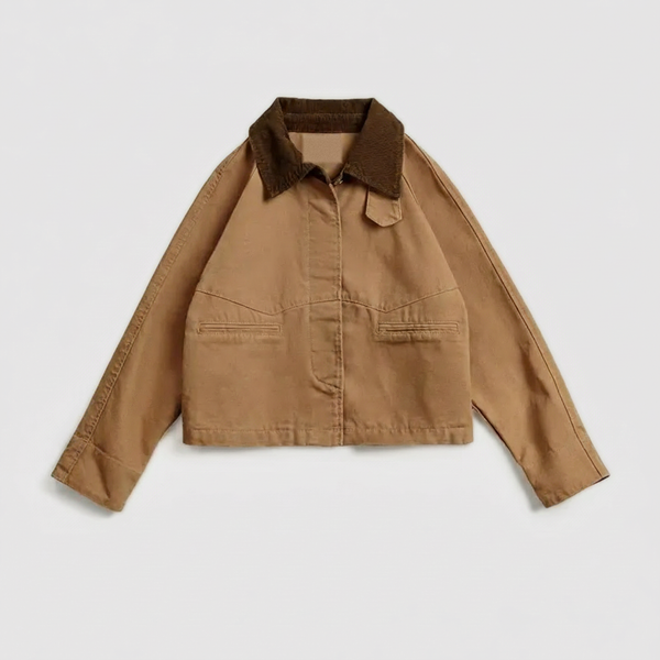 Ada Cord-Collar Barn Jacket