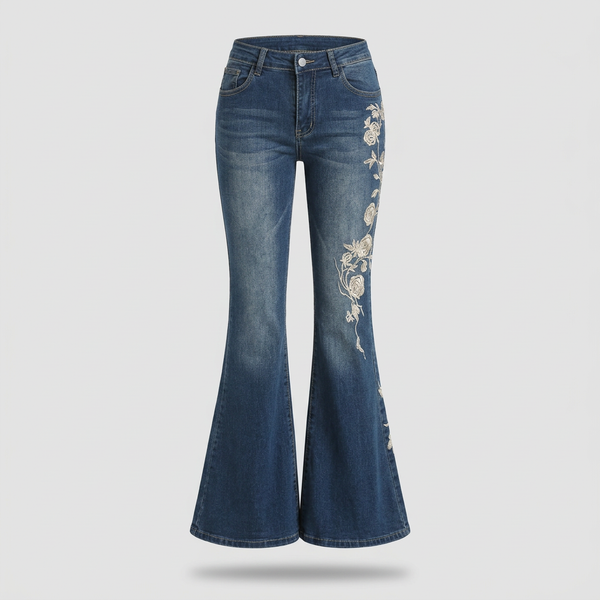 Delphine Rose Flare Jeans