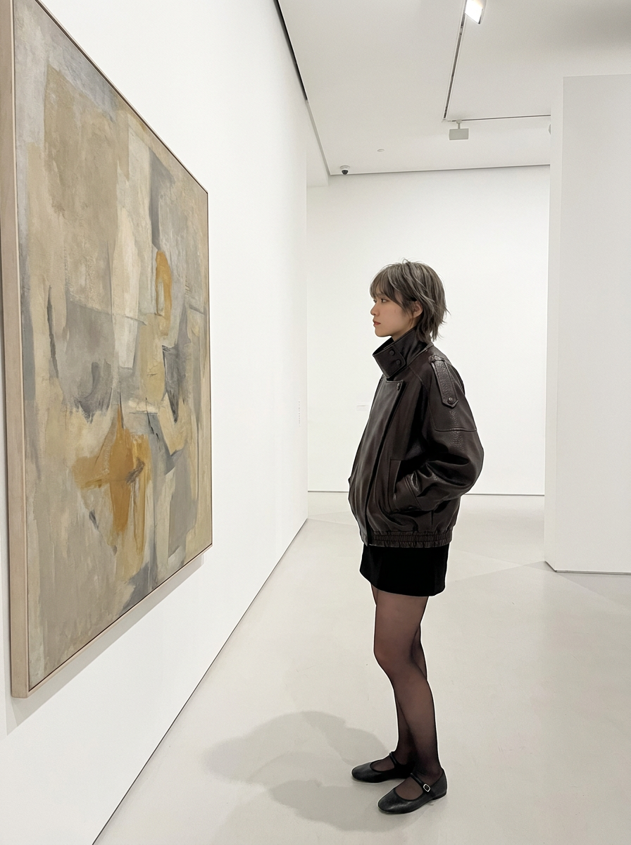 Juno Oversized Faux Leather Jacket – how it looks worn