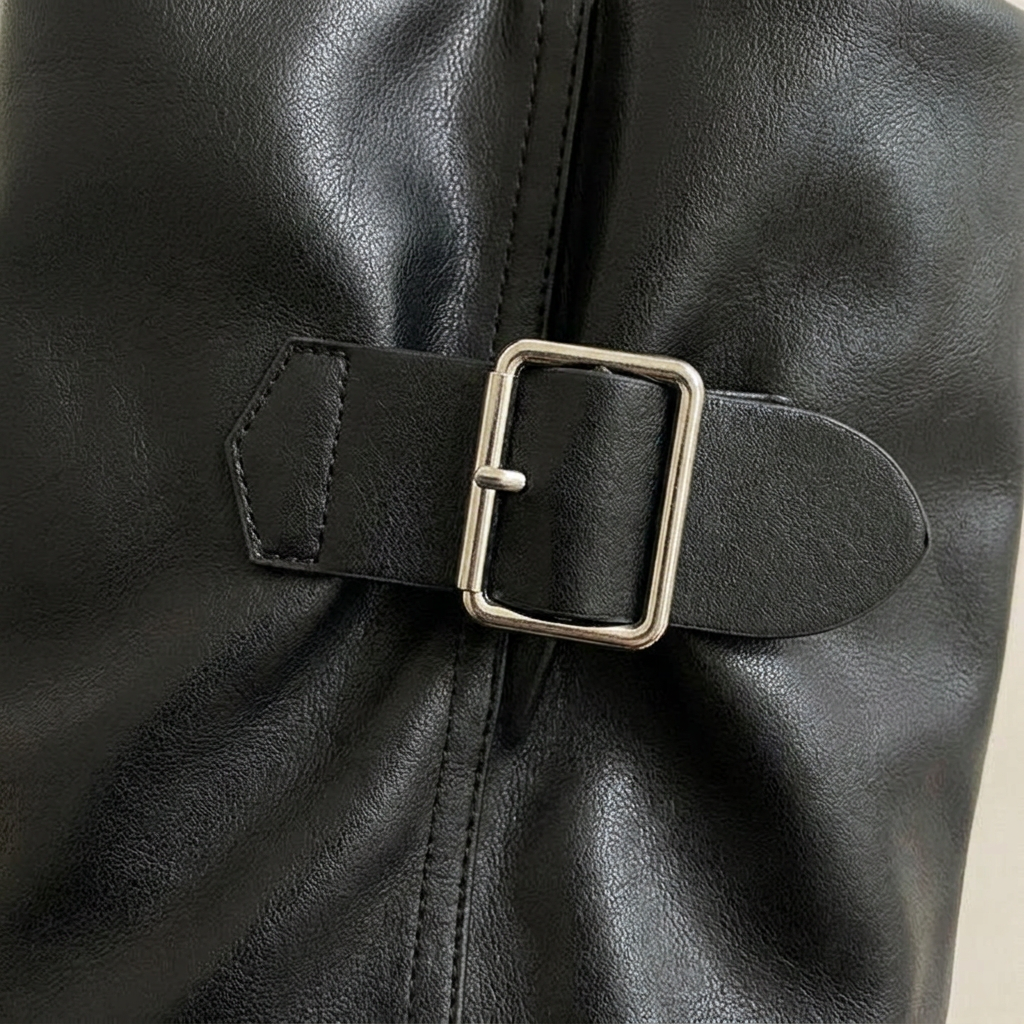Ravenna Biker Boots - Black - detail