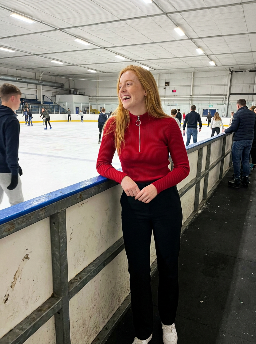 Ivy Ribbed Half-Zip Sweater – how it looks worn