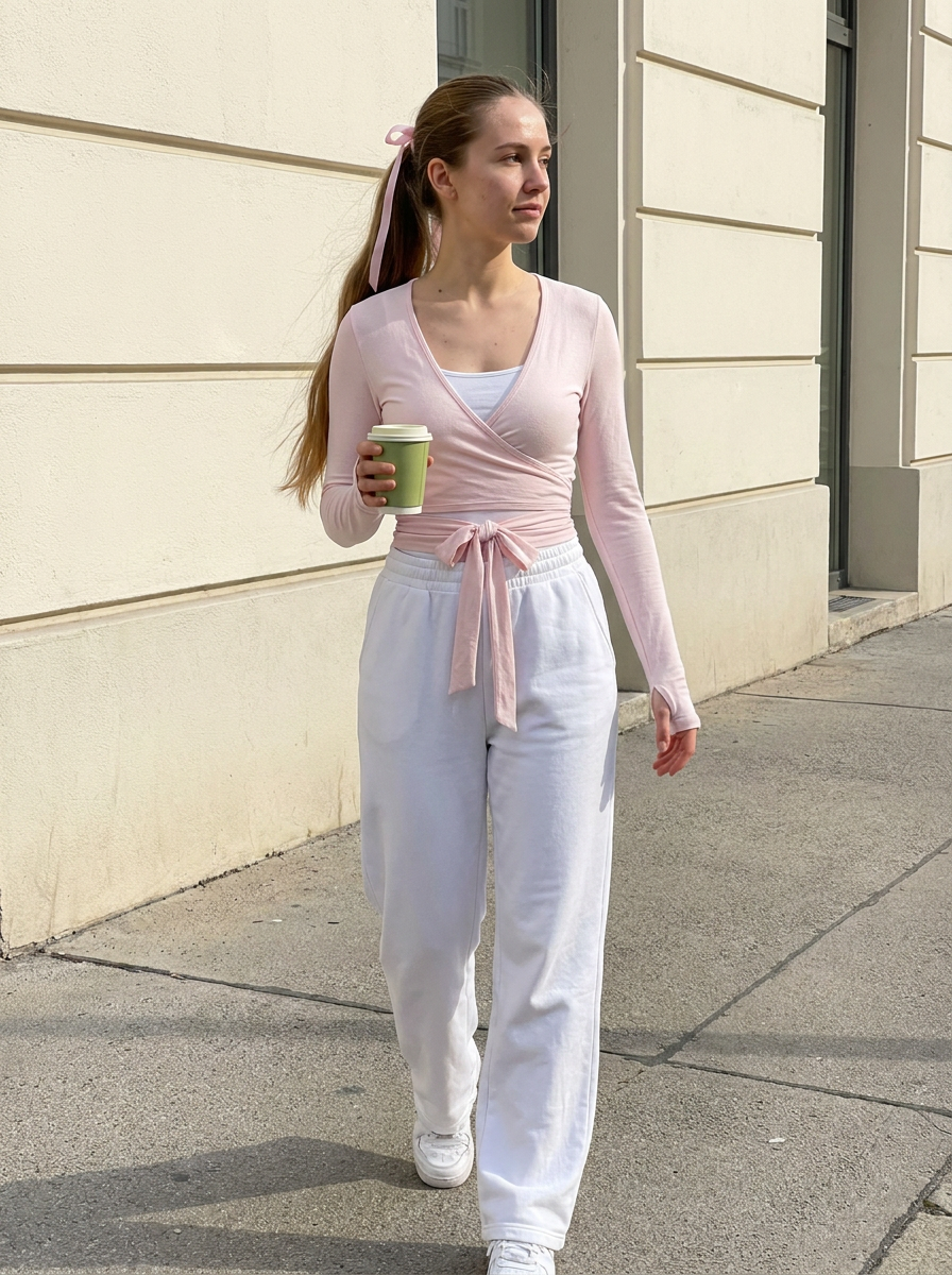Clara Ballet Wrap Top – how it looks worn