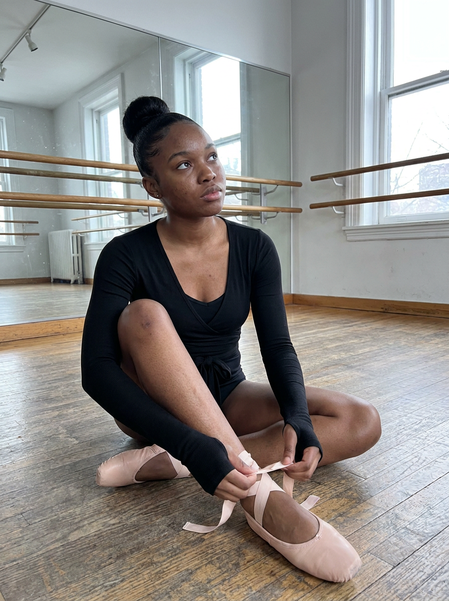 Clara Ballet Wrap Top – how it looks worn