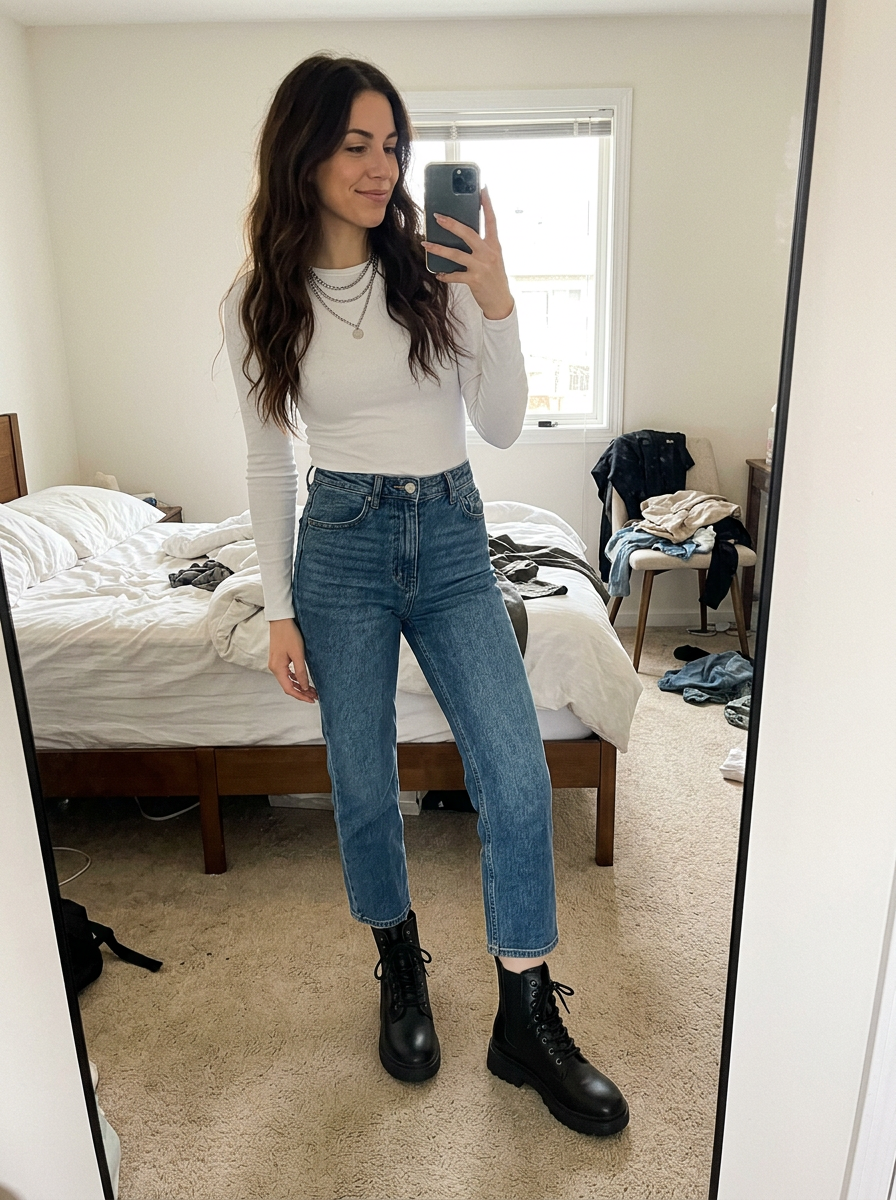Marlowe Chunky Chelsea Boots – how it looks worn