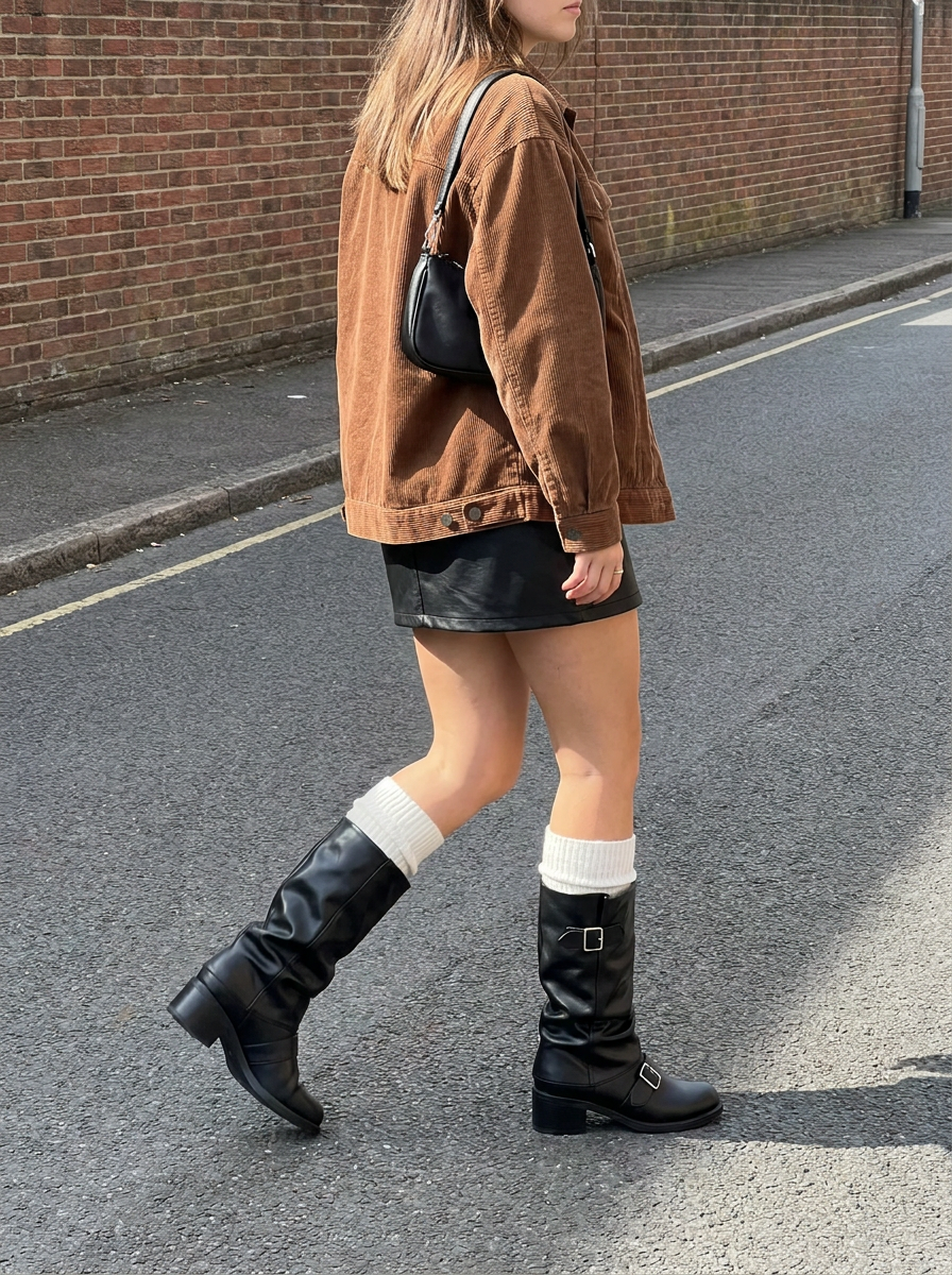 Ravenna Biker Boots – how it looks worn