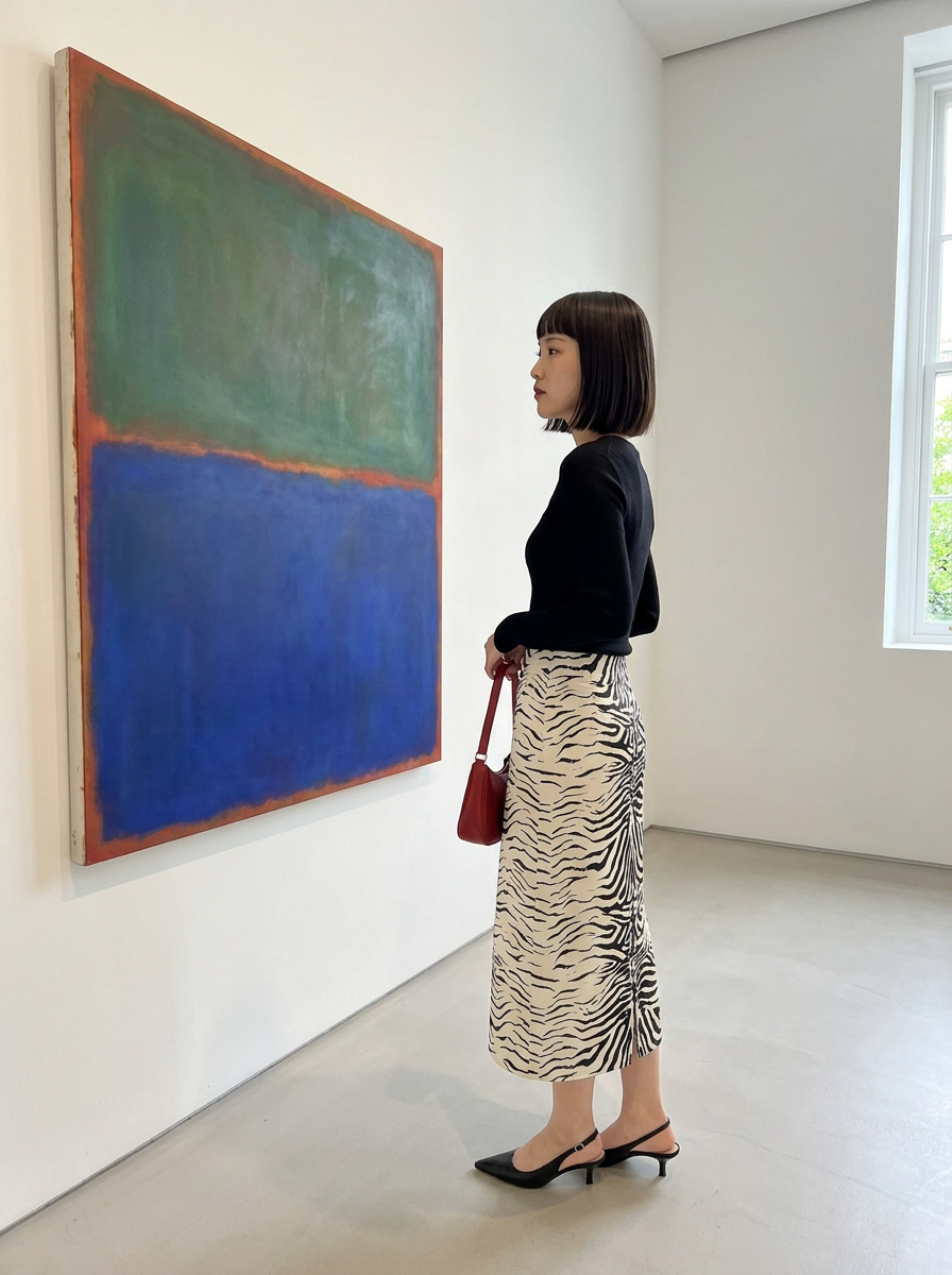 Zadie Zebra Print Midi Skirt – how it looks worn